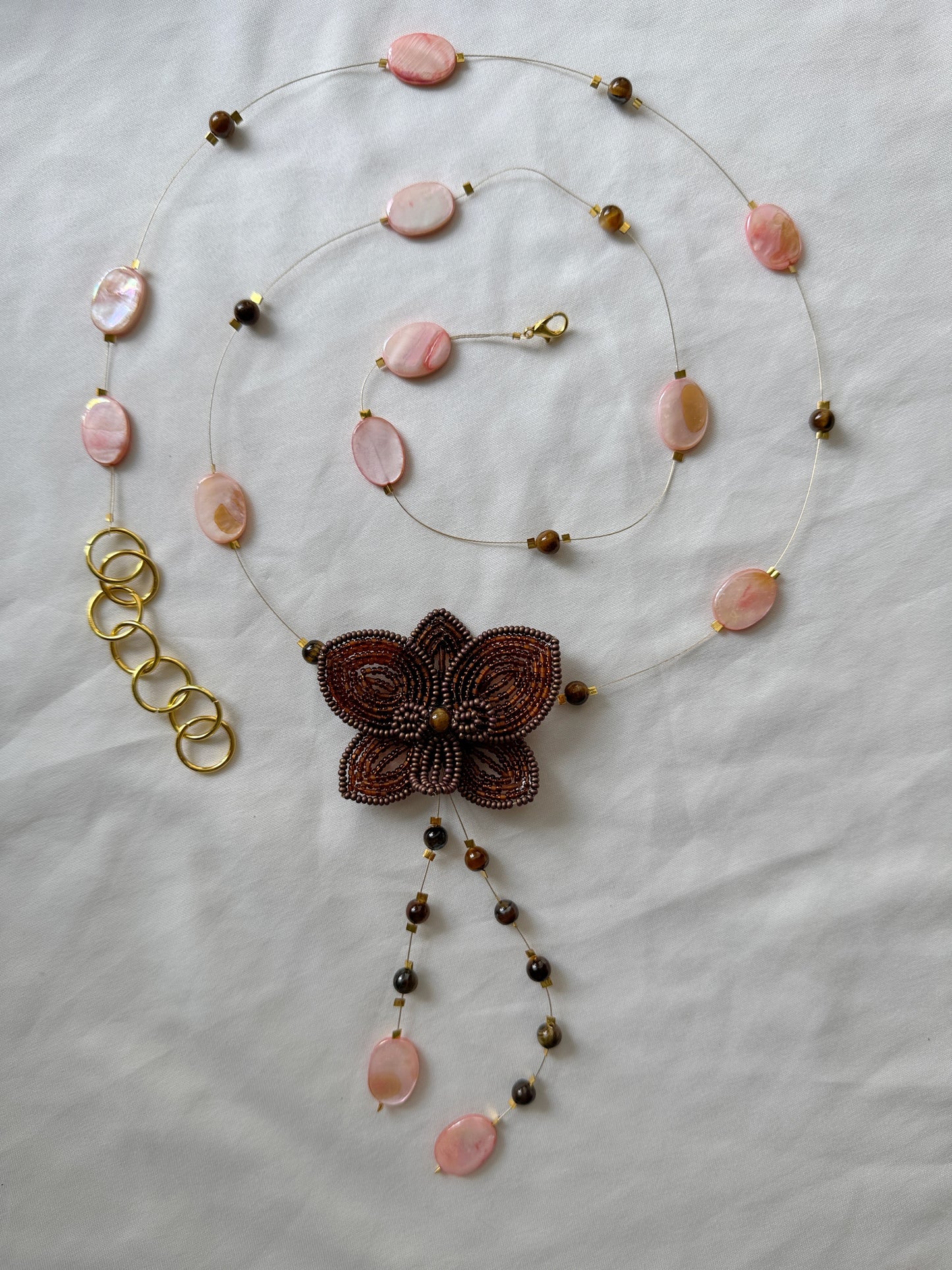 Gaia Orchid Waist Beads/ Necklace