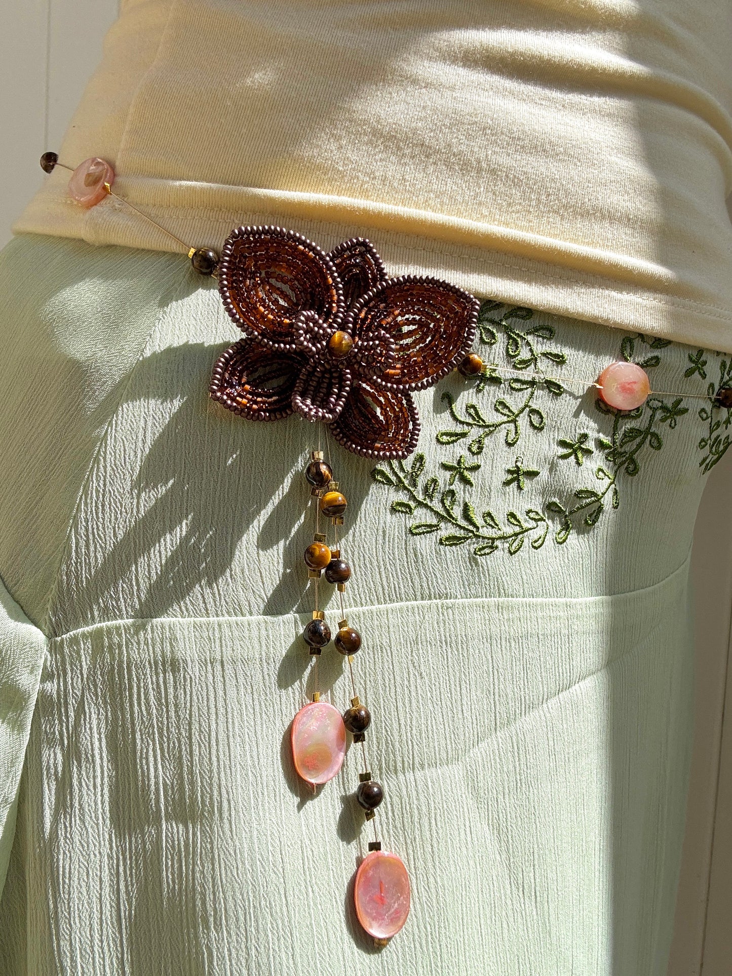 Gaia Orchid Waist Beads/ Necklace