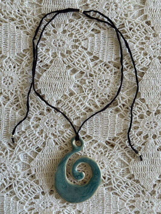 Ceramic Spiral - Antique Blue