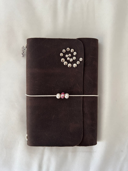 Pearl Heirloom Leather Journal