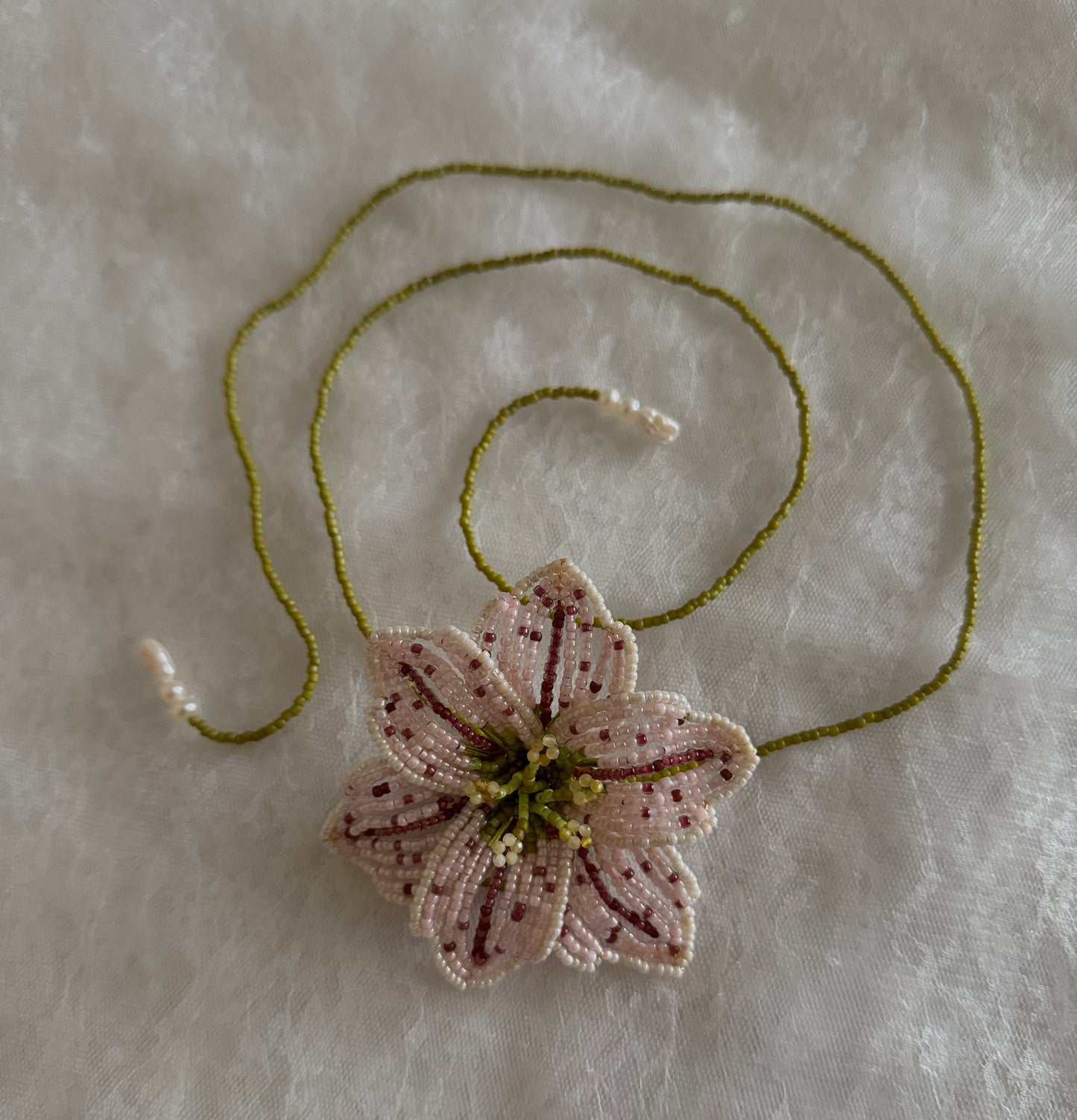 Stargazer Lily Necklace