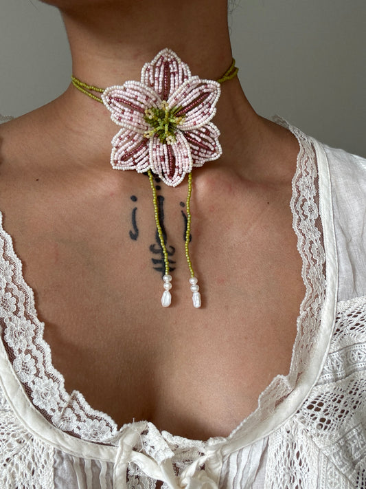 Stargazer Lily Necklace