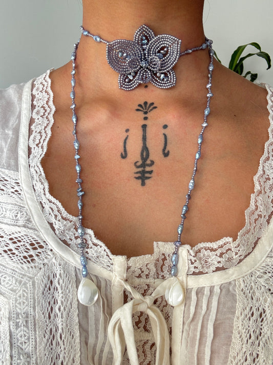 Alice Orchid Necklace